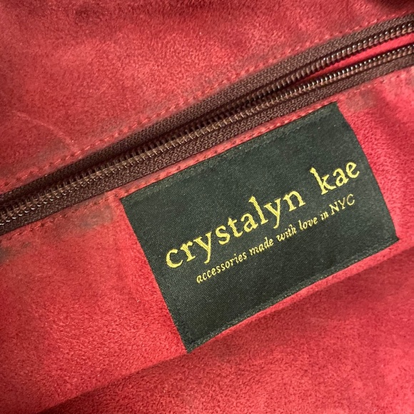 CRYSTALYN KAY Metier Tote Wine Shoulder Bag Purse - Picture 15 of 17